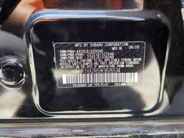 2019 SUBARU WRX STI JF1VA2R69K9826534