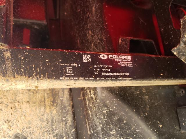 2019 POLARIS RANGER 500 3NSRMA506KE382683