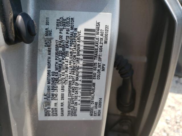 2011 MITSUBISHI ENDEAVOR L 4A4JN2AS3BE025121