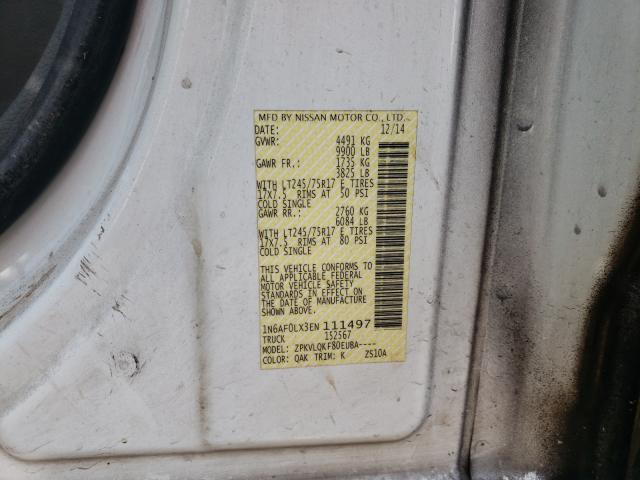 2014 NISSAN NV 2500 1N6AF0LX3EN111497