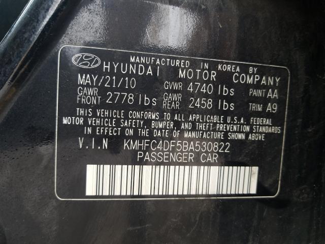 2011 HYUNDAI AZERA GLS KMHFC4DF5BA530822