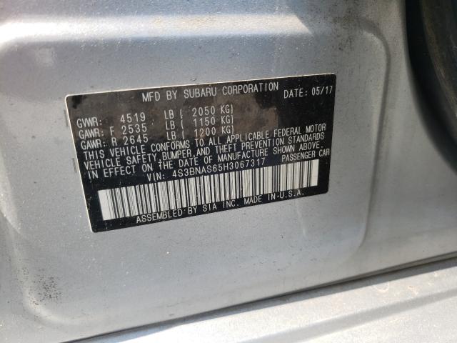 2017 SUBARU LEGACY SPO 4S3BNAS65H3067317