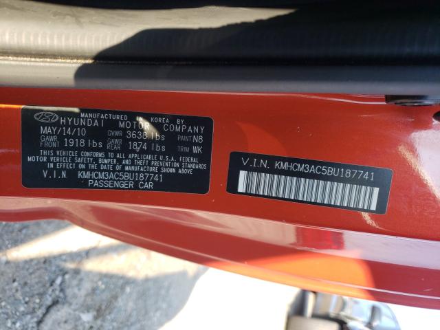 2011 HYUNDAI ACCENT GL KMHCM3AC5BU187741