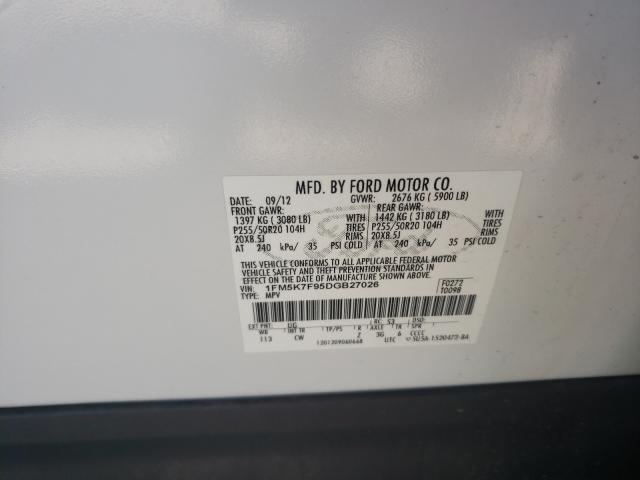 2013 FORD EXPL LTD 1FM5K7F95DGB27026
