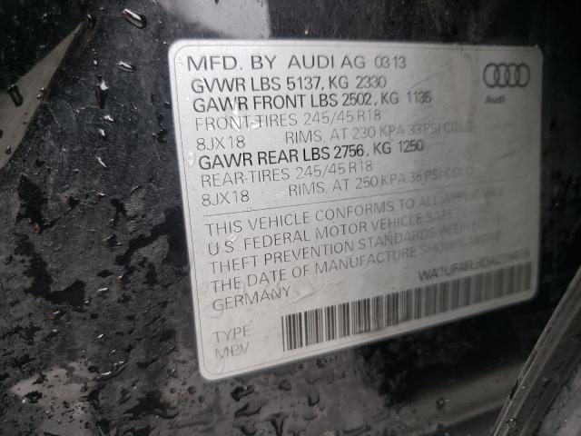 2013 AUDI A4 ALLROAD WA1UFAFL8DA219418