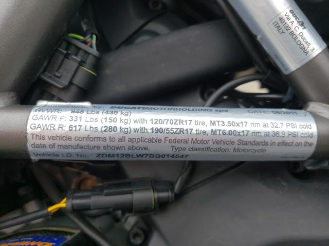 2011 DUCATI MULTISTRAD ZDM12BLW7BB014547