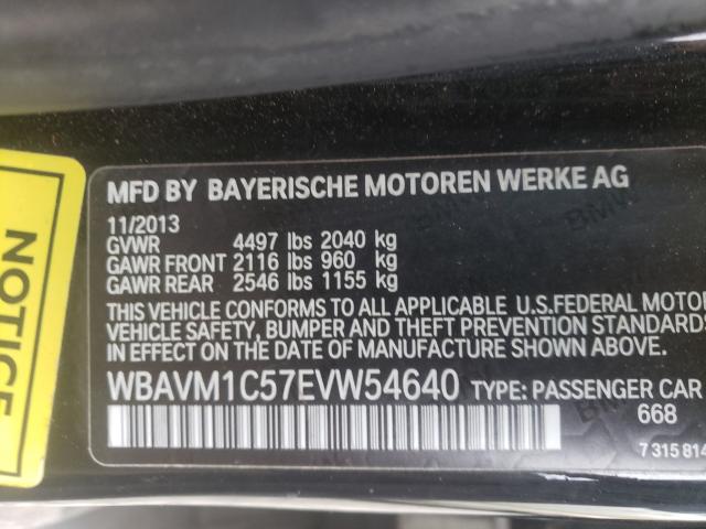 2014 BMW X1 SDRIVE2 WBAVM1C57EVW54640