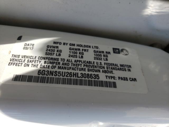 2017 CHEVROLET CAPRICE PO 6G3NS5U26HL308635