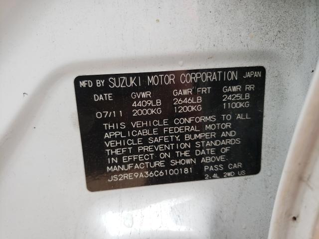 2012 SUZUKI KIZASHI SE JS2RE9A36C6100181