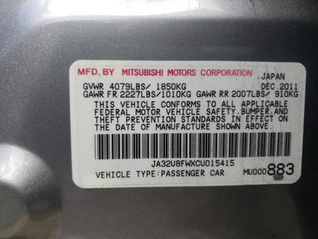2012 MITSUBISHI LANCER GT JA32U8FWXCU015415