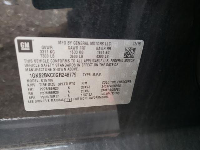 2016 GMC YUKON SLT 1GKS2BKC0GR248779