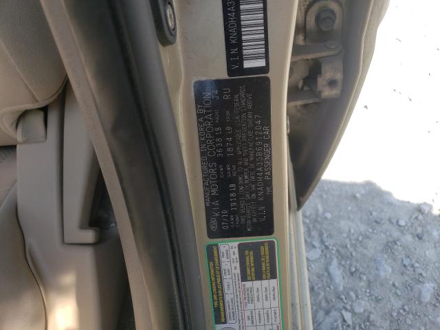 2011 KIA RIO BASE KNADH4A35B6912047