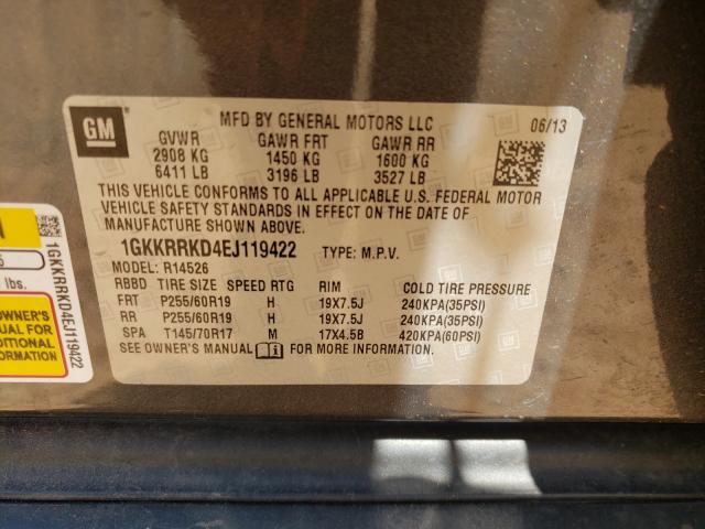 2014 GMC ACADIA 1GKKRRKD4EJ119422