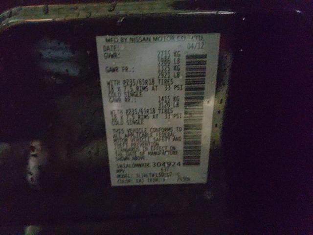 2013 INFINITI JX35 5N1AL0MNXDC304924