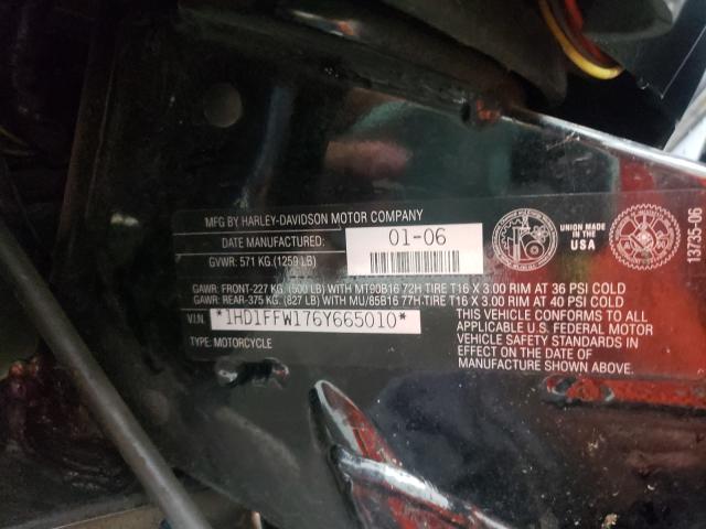 2006 HARLEY-DAVIDSON FLHTCI 1HD1FFW176Y665010