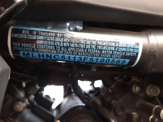 2015 HONDA CBR300 R MLHNC5113F5100569