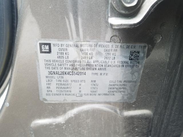 2012 CHEVROLET CAPTIVA SP 3GNAL2EK4CS542014