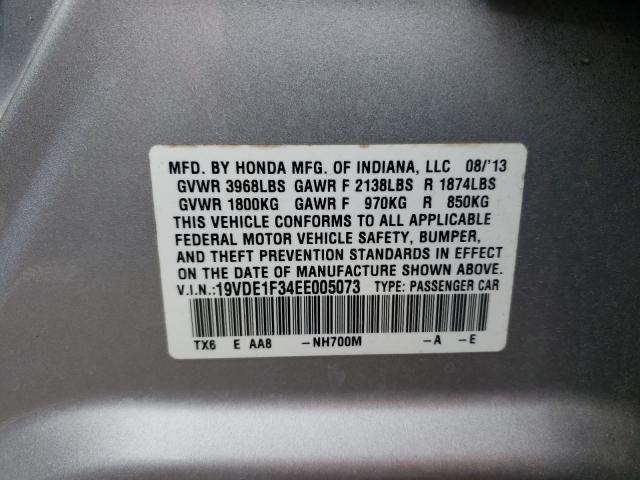 2014 ACURA ILX 20 19VDE1F34EE005073