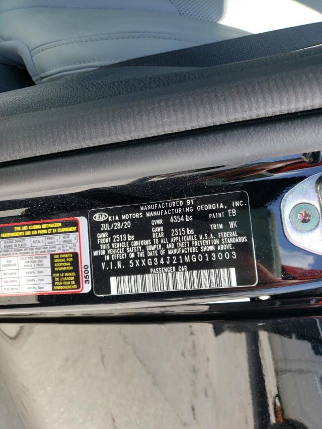 2021 KIA K5 EX 5XXG34J21MG013003