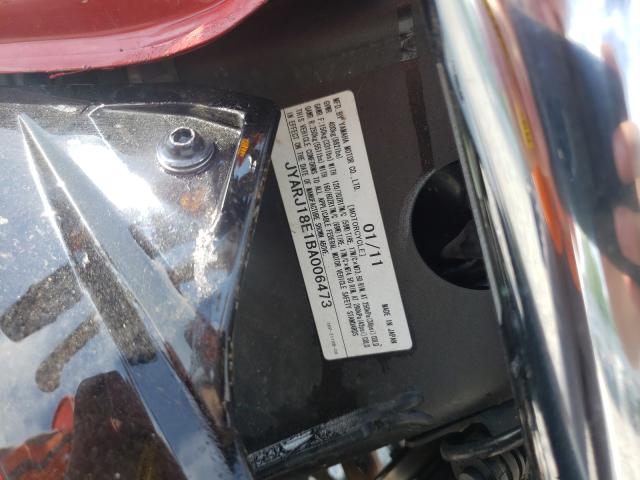 2011 YAMAHA FZ6 R JYARJ18E1BA006473