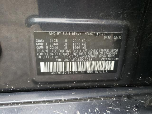 2013 SUBARU LEGACY 4S3BMBG68D3009911