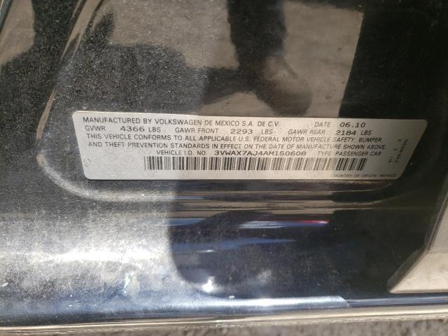 2010 VOLKSWAGEN JETTA LIMI 3VWAX7AJ4AM150608