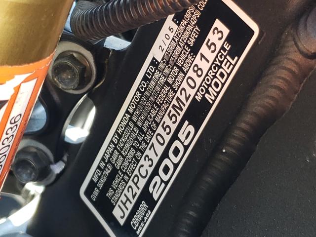 2005 HONDA CBR600 RR JH2PC37055M208153