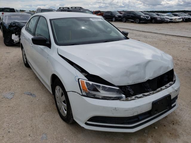 Salvage cars for sale from Copart New Braunfels, TX: 2015 Volkswagen Jetta Base