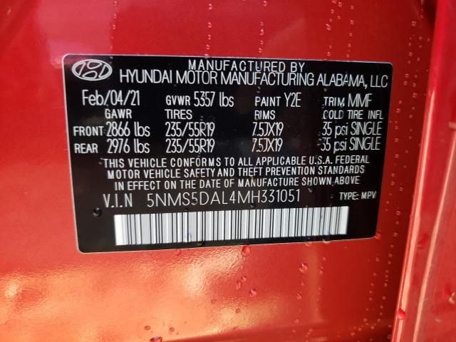 2021 HYUNDAI SANTA FE C 5NMS5DAL4MH331051