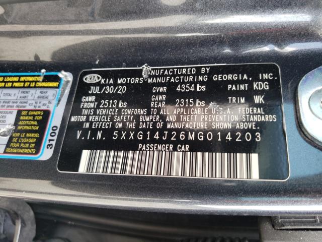 2021 KIA K5 LXS 5XXG14J26MG014203