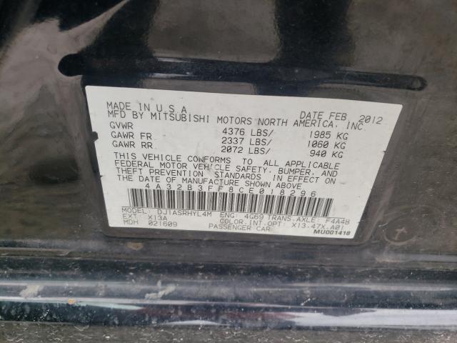 2012 MITSUBISHI GALANT ES 4A32B3FF8CE018296