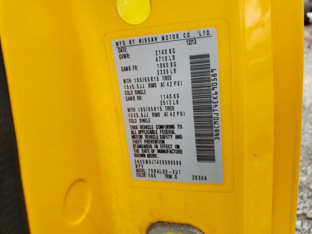 2014 NISSAN NV200 TAXI 3N8CM0JT4EK690589
