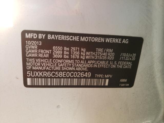 2014 BMW X5 XDRIVE5 5UXKR6C58E0C02649