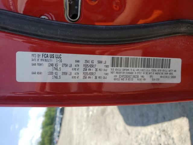 2016 DODGE JOURNEY 3C4PDDBGXGT196238