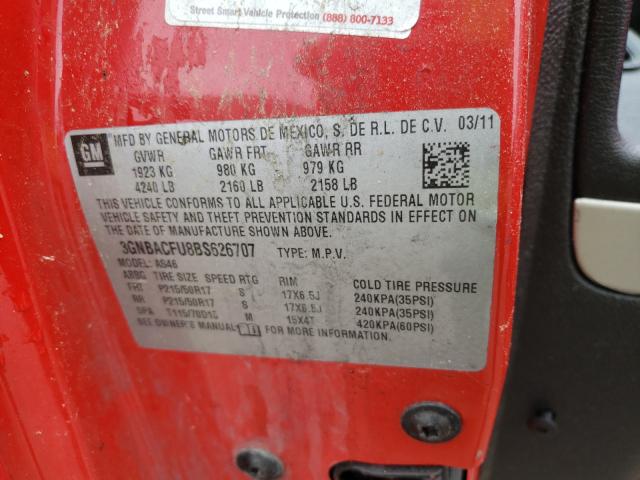 2011 CHEVROLET HHR 3GNBACFU8BS626707