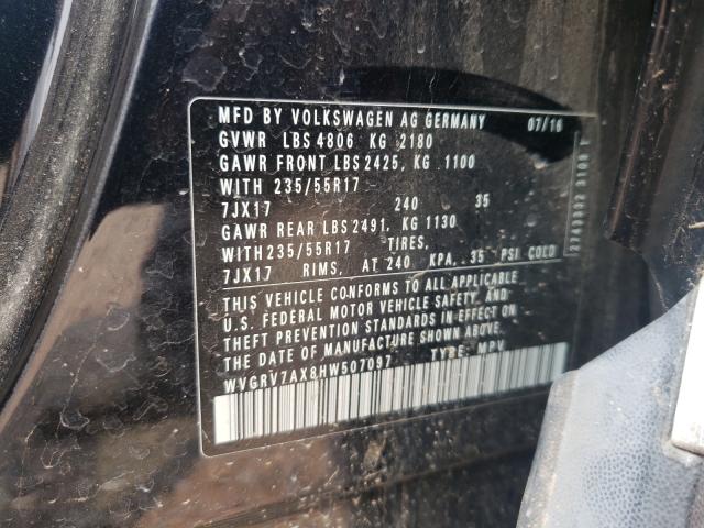 2017 VOLKSWAGEN TIGUAN WOL WVGRV7AX8HW507097