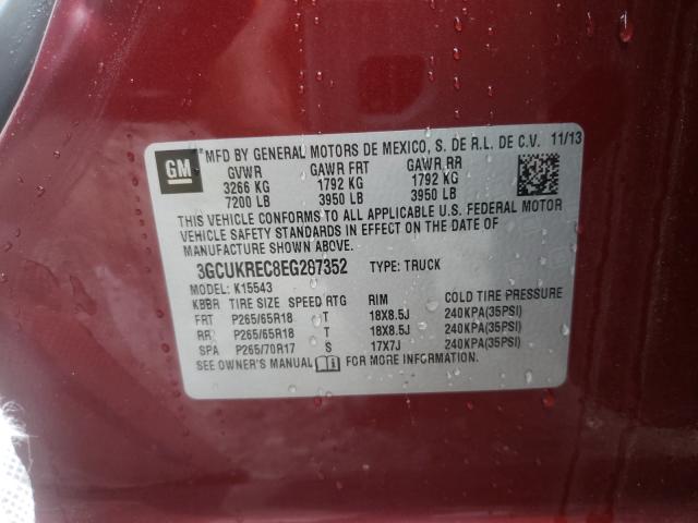  CHEVROLET SILVERADO 2014 Червоний