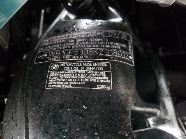 2019 BMW K1600 B WB10F5308KZG18012