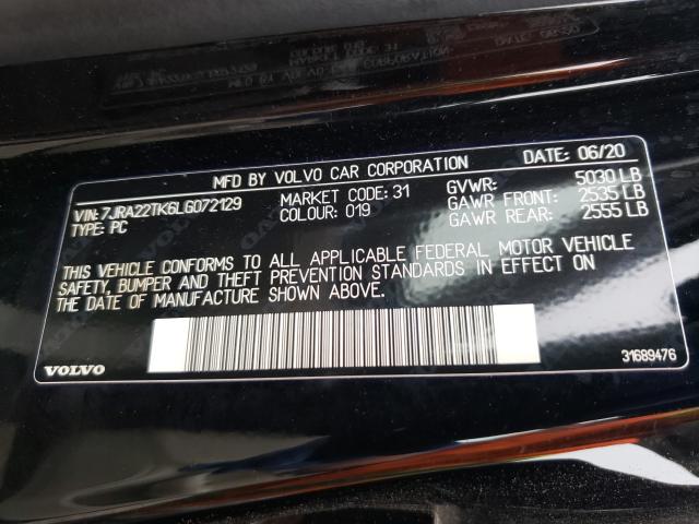 2020 VOLVO S60 T6 MOM 7JRA22TK6LG072129