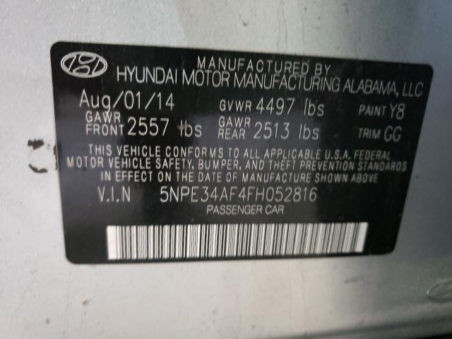 5NPE34AF4FH052816 2015 HYUNDAI SONATA - Image 10