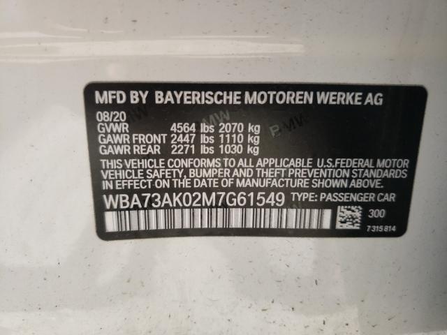 2021 BMW 228XI WBA73AK02M7G61549
