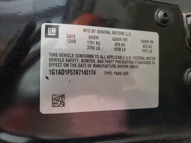 2010 CHEVROLET COBALT 1LT 1G1AD1F57A7143174