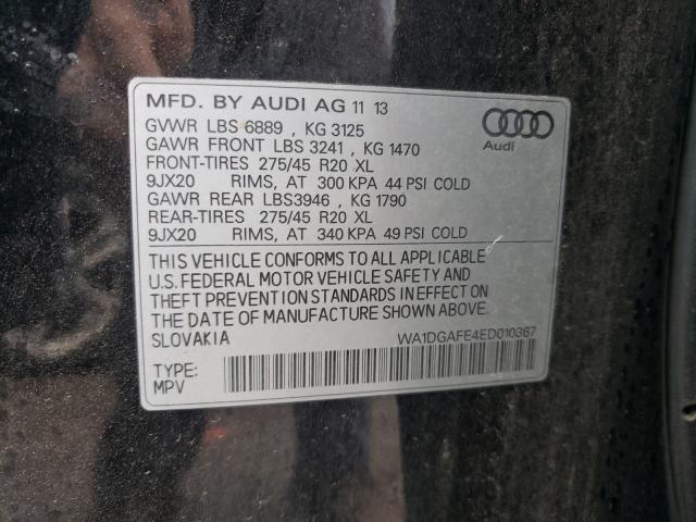 2014 AUDI Q7 PRESTIG WA1DGAFE4ED010367