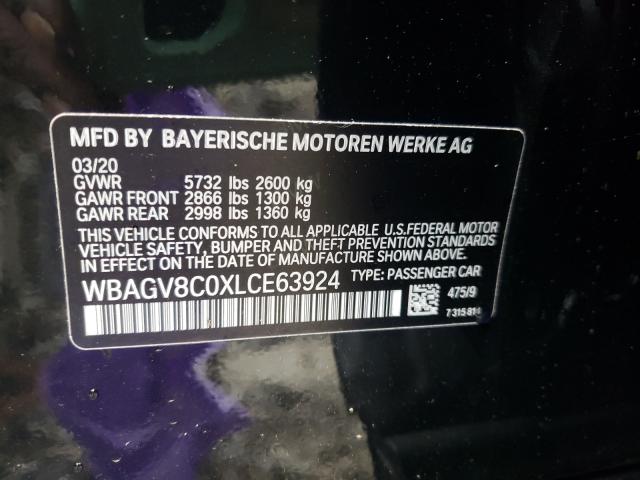 VIN WBAGV8C0XLCE63924 2020 BMW 8 Series, M850XI no.10