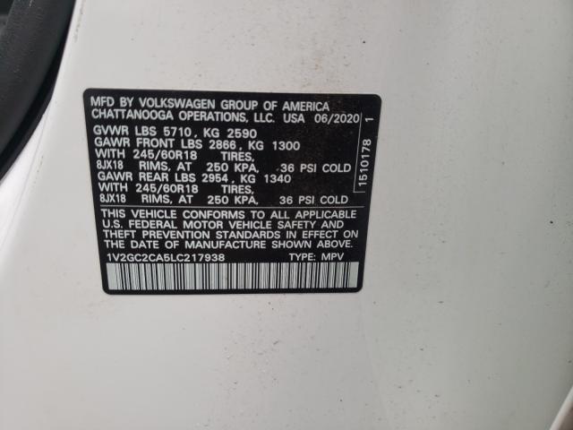 2020 VOLKSWAGEN ATLAS CROS 1V2GC2CA5LC217938