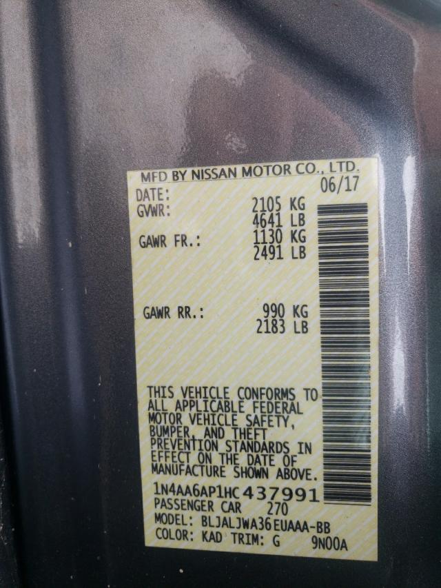 2017 NISSAN MAXIMA 3.5 - 1N4AA6AP1HC437991