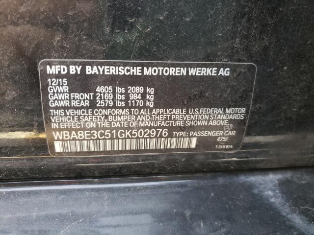 2016 BMW 328XI WBA8E3C51GK502976