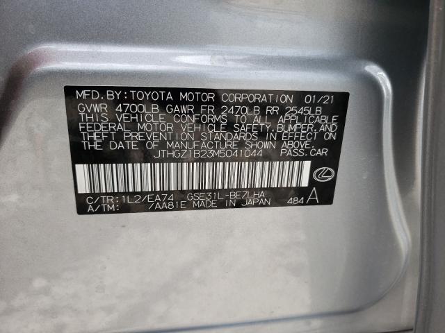 2021 LEXUS IS 350 F-S JTHGZ1B23M5041044