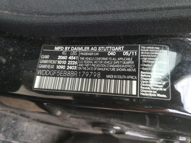 2011 MERCEDES-BENZ 300 WDDGF5EB8BR179798