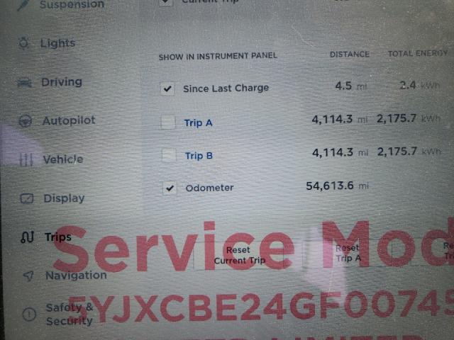 2016 TESLA MODEL X 5YJXCBE24GF007458